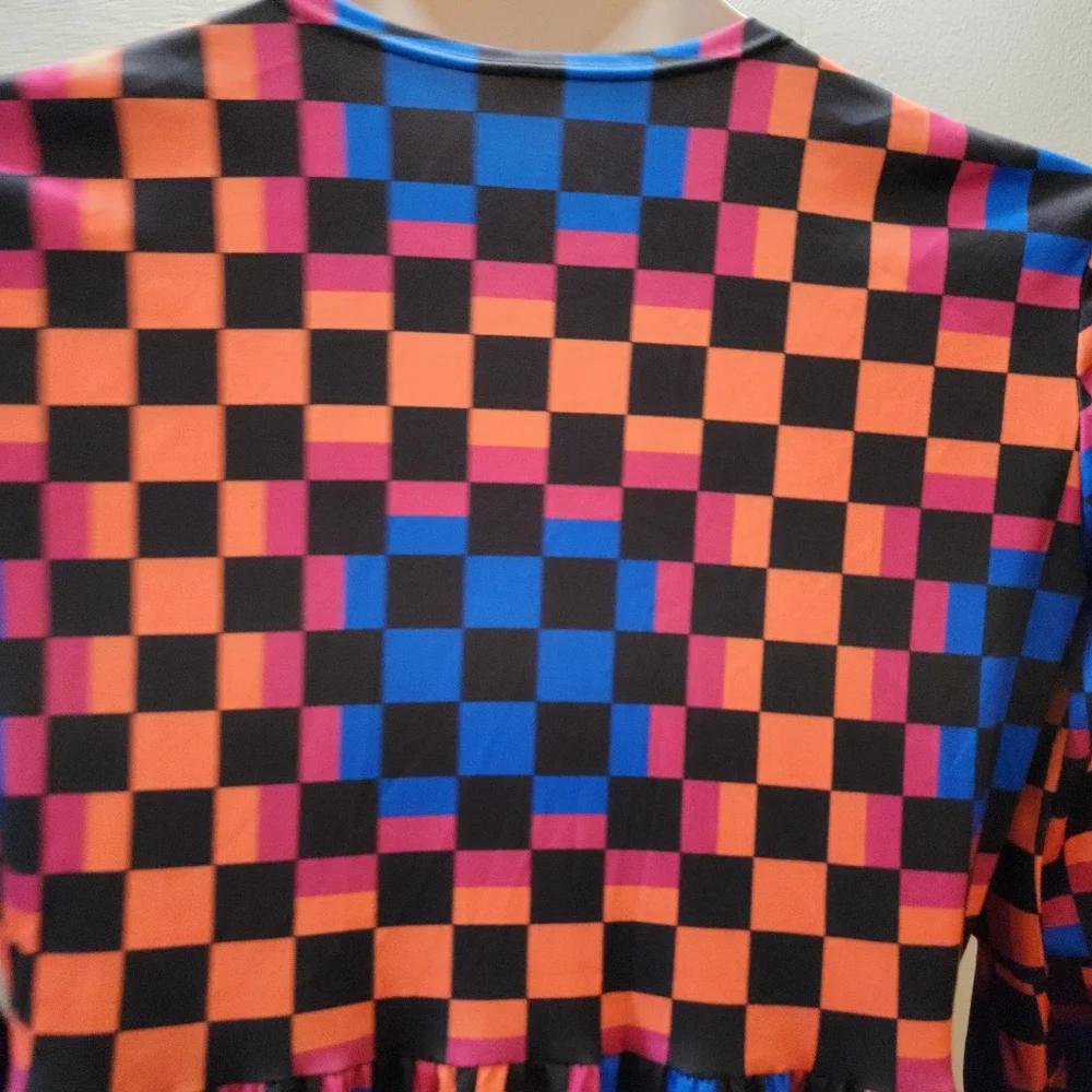 Checkers Multi-Color Dress - Picture 5 of 9